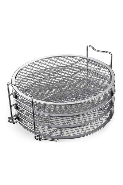 Generic Air Fryer Oven Basket, Dehydrator Rack Stainless Steel Stand Accessor...