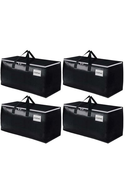Generic 4 Pack Waterproof Foldable Extra Thicker Large Moving Storage Bags, M...