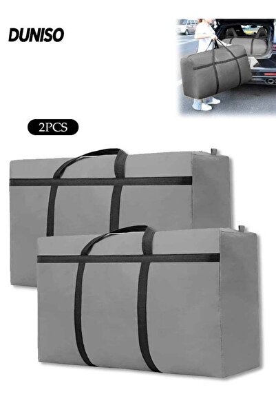 Generic 2 Pack Heavy Duty Moving Bags,Extra Large Storage Totes with Zipper a...