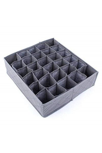 Generic Non-Woven Fabric Foldable Underwear Socks Storage Box Useful 30 Cells...