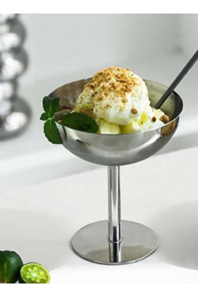 Generic Stainless Steel Ice Cream Goblet,Ice Cream Bowl Ice Cream Cup for Sal...