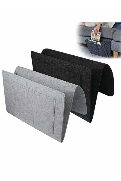 Generic Bedside Storage Pocket, 2 Pcs Felt Bedside Storage Hanging, Space Sav...
