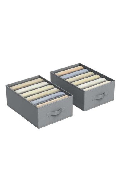 Generic SONGMICS Set of 2 Drawer Organisers, 6-Compartment Closet Organisers,...