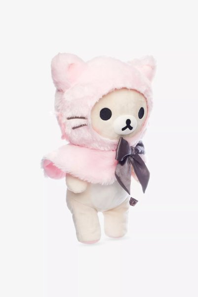 Rilakkuma لعبة قطيفة على شكل قطة وردية من كوريلاكوما 35 سم