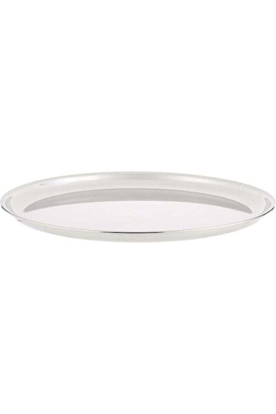 Generic Raj Flat Thali Steel Plate - 26 cm, CP0011 - Dinner Plate, Serving Pl...