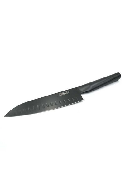 Generic BERAM 7 Inch Santoku Knife Black Oxide Coated Blade 3CR13 Stainless S...