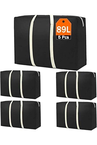 Generic 5 Pcs Extra Large Moving Bags，Storage Bags with Strong Zippers & Carr...