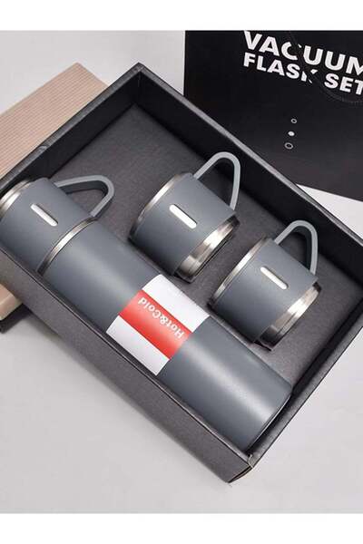 Generic Vacuum Flask Gift Set 500ml Double Wall Stainless Steel Thermal Bottl...