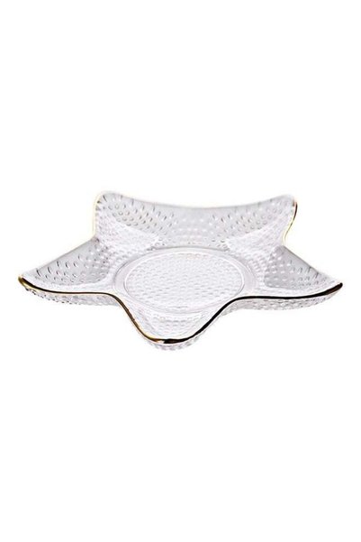 Generic Creative Modeling Starfish Glass Plate Clear 15.5 X 15.5 X 1.5cm
