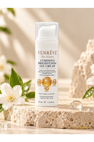 Luminous Brightening Gel Cream 50 ml – Alpha Arbutin, C Vitamini ve Niacinamide İçeren Aydınlatıcı Cilt Tonu Eşitleyici Jel Krem