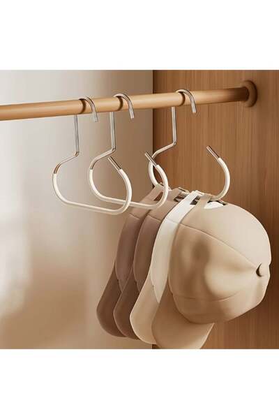 Generic 3pcs Simple Hat Storage Hooks, Stainless Steel Hat Hangers for Closet...