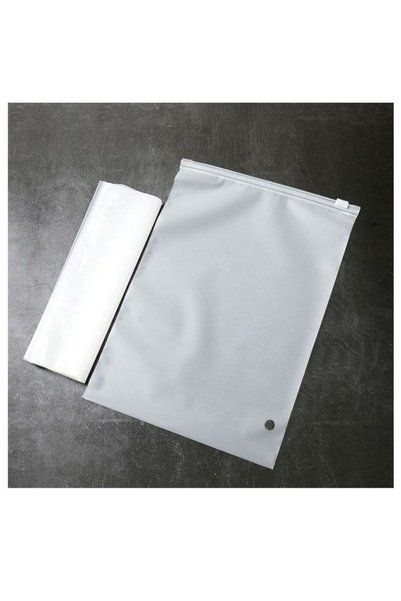 Generic 100 Clear Scrub Clothing Zipper Bags, Underwear Socks Clothes Storage...