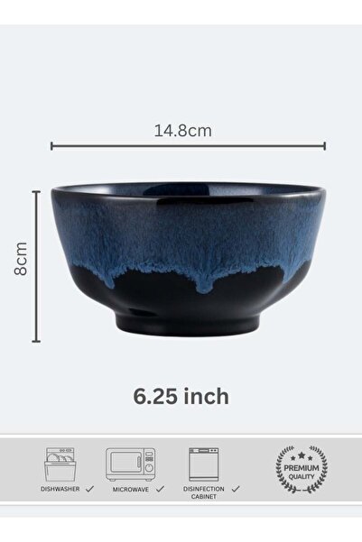 Generic Japanese Style Ceramic Soup Bowl, Premium Porcelain Soup Bowl 6.25 in...