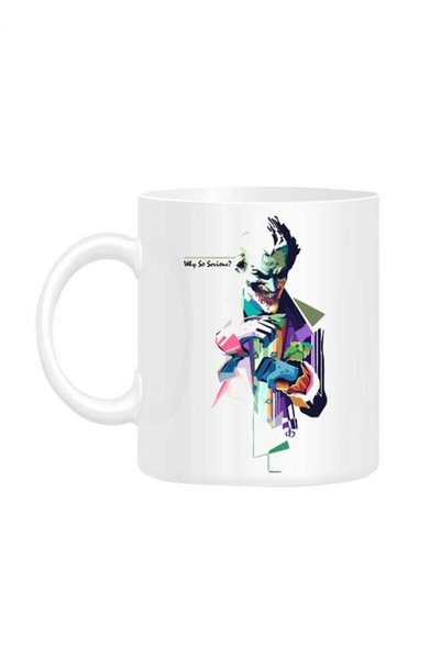 Generic Why so serious Joker Printed Mug White 10cm