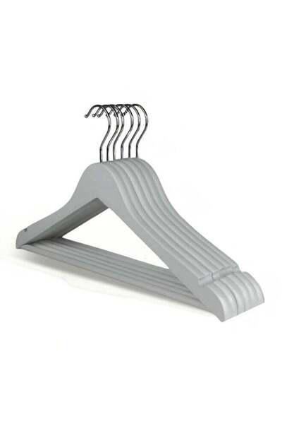Generic Feelings 45 x 23cm Wooden Clothes Hanger 6-Piece Set – Anti-Wrinkle S...