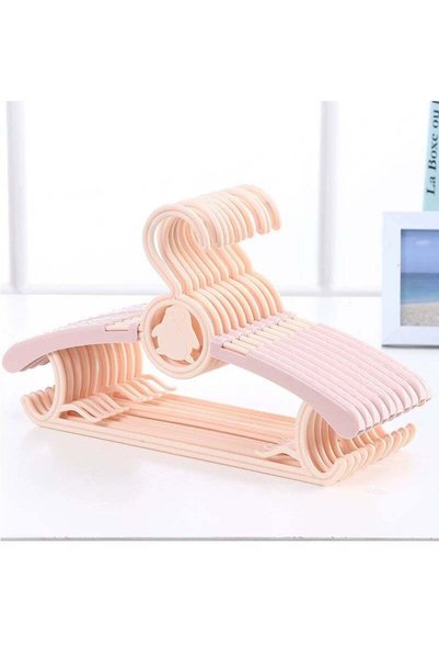 Generic 10 Pack Baby Hangers Extendable Infant Hangers Kids Coat Hangers with...