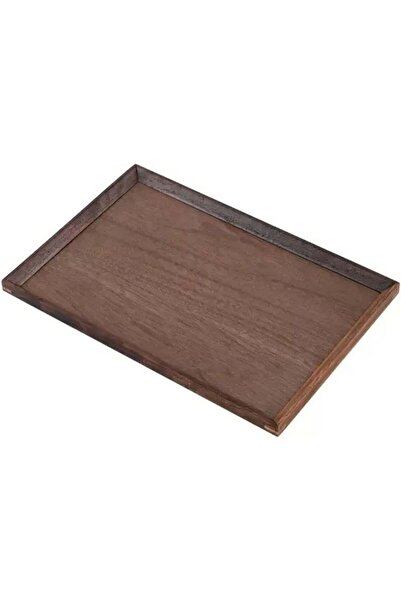 Generic kunshao Wooden Serving Tray with Handles - Walnut Finish Tea Service ...