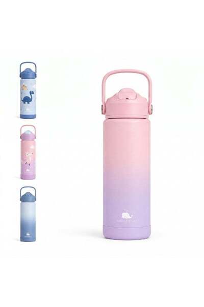 Generic WIGGLYWHALE Stainless Steel Water Bottle for Kids School - Leak Proof...