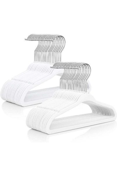 Generic MIZGI Premium Kids Velvet Hangers 11”Inch Children's Clothes Hangers ...