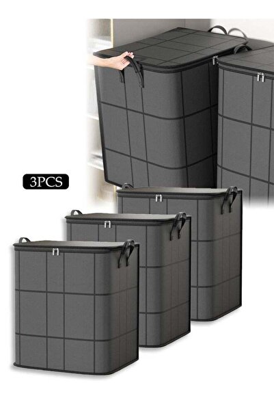 Generic 3 Pack 100L Large Clothes Storage Bags, Heavy Duty Tote for Packing C...