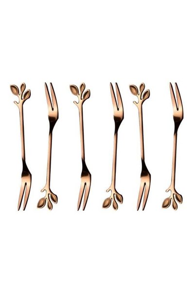 Generic 6-Piece Stainless Steel Fork Set