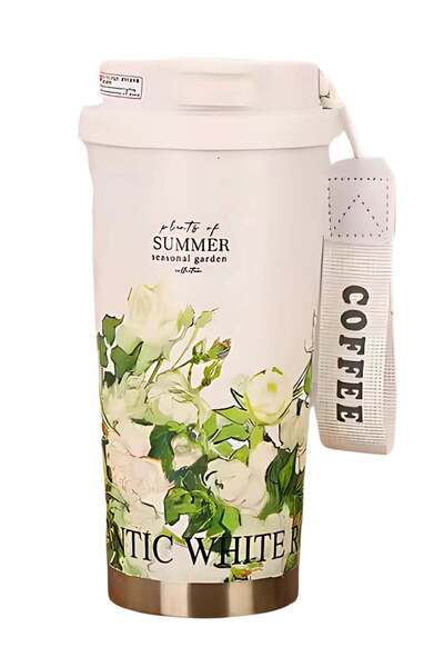 Generic Twisoo Premium Stainless Steel Flower Tumbler Coffee Mug Vacuum Insul...