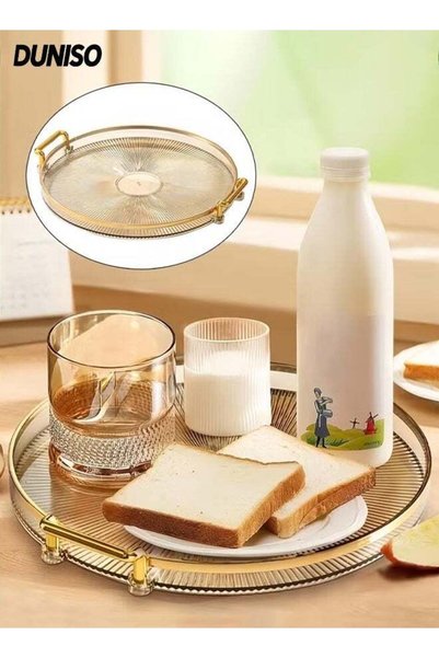 Generic Serving Trays with Handles，Fruit Tray，Home Decorative Coffee Table Ro...