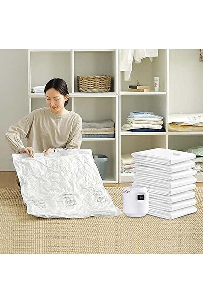 Generic 6Pcs Vacuum Storage Bags with Electric Pump Space Saver Sealer Compre...