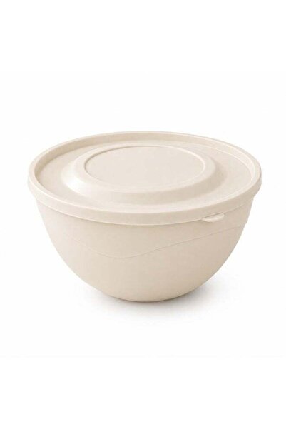 Generic Premium 2.7L BPA-Free Food Storage Bowl with Lid | White Kitchen Mixi...