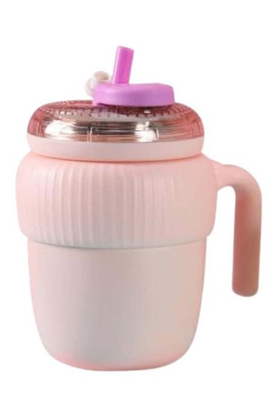 Generic Twisoo Super Cute Pink Coffee Water Cup, Vacuum Insulated Stainless S...