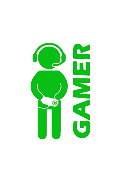 OEM Autocolant auto  "Gamer ", m1, 12cm, Verde