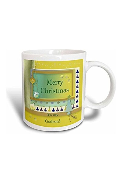 Generic Merry Christmas Printed Transforming Mug Black/White/Green