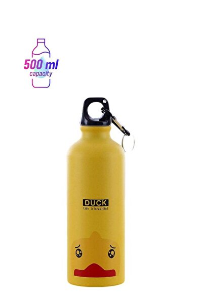 Generic Cartoon Animal Water Bottle Yellow/Black/Red 500ml