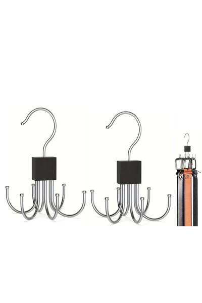 Generic 2 pcs Multi-Purpose Rotatable Belt Hanger & Organizer - Space-Saving ...