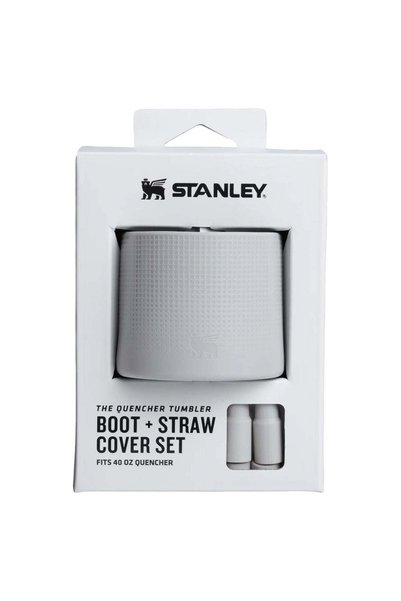 Generic 40oz Stanley Quencher Boot + Straw Topper Silicone Protective Sleeve ...