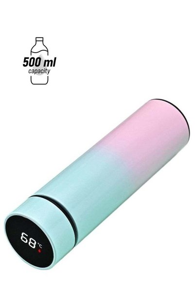 Generic Stainless Steel LED Smart Temperature Display Vacuum Thermo Bottle Mu...