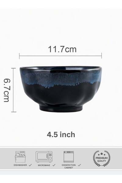 Generic Japanese Style Ceramic Soup Bowl, Premium Porcelain Soup Bowl 4.5 inc...
