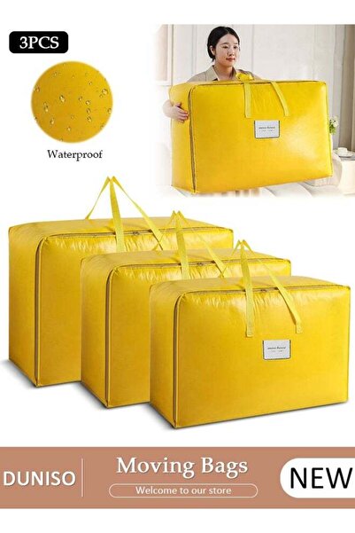 Generic 3-Piece Heavy-Duty Storage Bags With Zippers, Extra Large Durable Clo...
