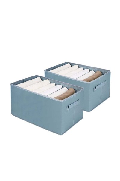 Generic Drawer Organiser 2 Packs Storage Box Clothes Organisers with 7 Grids ...