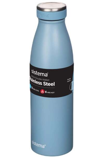Generic Sistema 500ML Stainless Steel Water Bottle, BPA Free Reusable Leak-Pr...