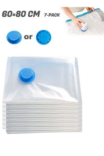 Generic 7Pcs Premium Vacuum Storage Bags, Reusable Space Saver Bags for Cloth...