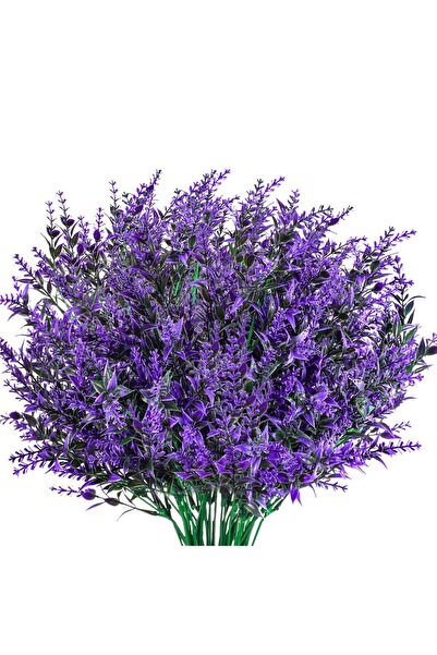 Generic Brand 6 bucăți flori artificiale de lavandă, decor buchet de flori ar...