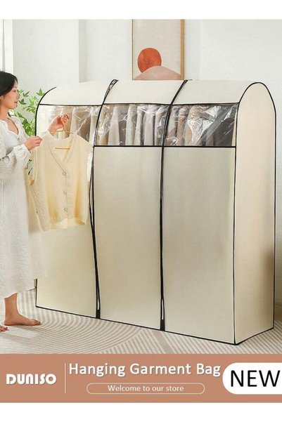 Generic Hanging Garment Bag, Large Closet Clothing Protector, Dust-proof Ward...