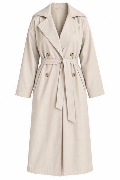 My Blog معطف طويل بجيوب بلون البيج - 3y7310