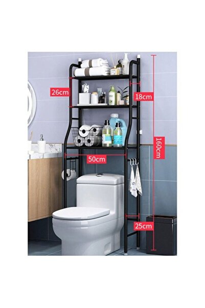 Generic 3 Shelf Towel Storage Rack Organizer Over The Toilet Bathroom Space S...