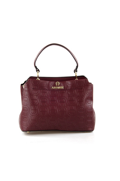 Aigner New Embossed Top-Handle Tote, Roomy