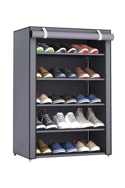Generic Dormitory Shoe Organizer Rack Grey 30x60x90cm