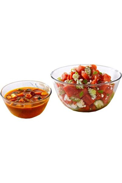 Generic Borosil Glass Mixing & Serving Bowl, Oven & Microwave Safe Bowl, 500 ...