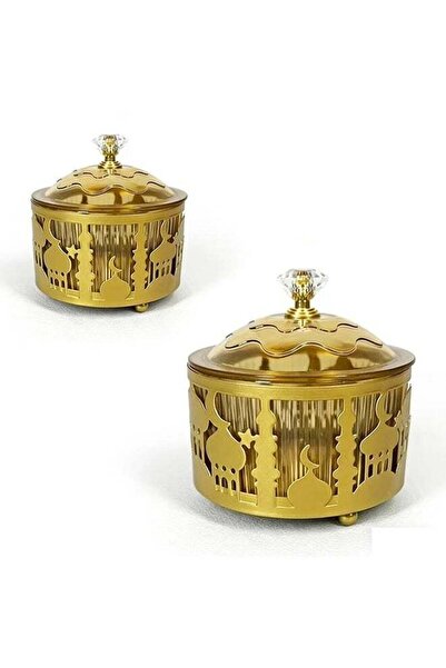 Generic 2 Pcs Ramadan Snacks Serving Tray with Lid，Ramadan Eid Mubarak Metal ...