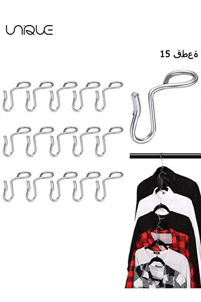 Generic 15 Pieces Clothes Hanger Connector Hooks, Metal Hanger Extender Hooks...